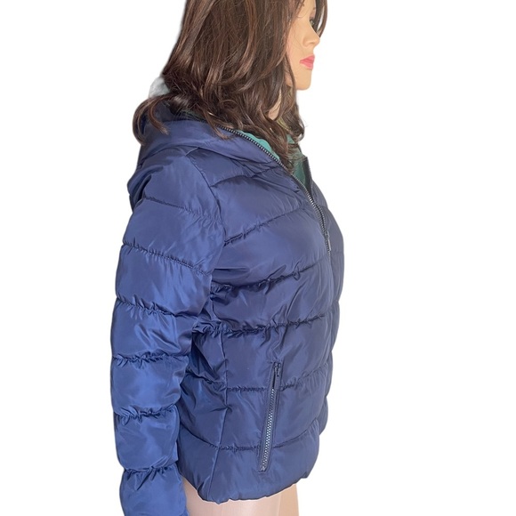 New! Zara - warm TRF hooded puffer jacket size M - Picture 2 of 12